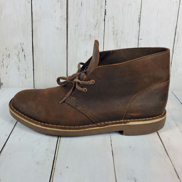 Clarks Bushacre 2 Size 10.5 Chukka Desert Leather Boots 15522 Ankle High Mens main image 7